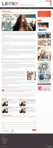 Column 'Geniet en leef nu'. Geschreven door Doris Furcic. Gepubliceerd op de website van het online stadsmagazine Leuk!070.
