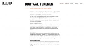 Tekst over de dienst digitaal tekenen van Studio LEFF