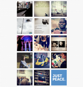 Instagrampagina van Just Peace